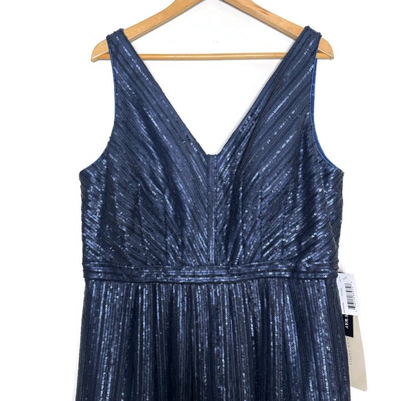 Adrianna Papell Weddington Way Sequin Formal Evening Gown Size 18 NWT - Picture 5 of 10